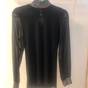 Black Design History blouse from Neimen Marcus